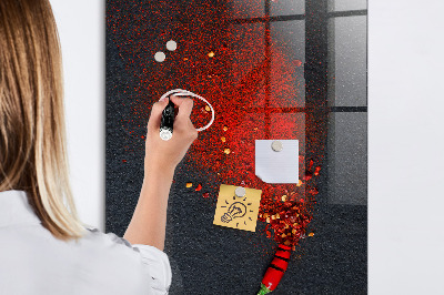 Magnetic dry erase board A creative place for memories and photos