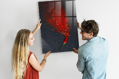 Magnetic dry erase board A creative place for memories and photos