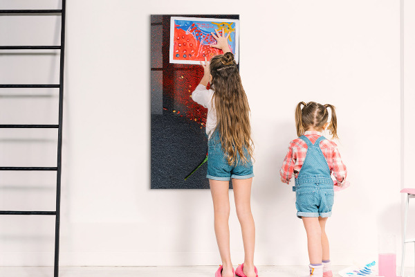 Magnetic dry erase board A creative place for memories and photos