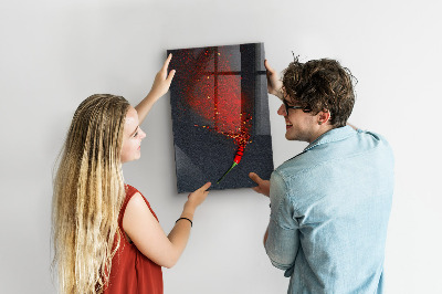 Magnetic dry erase board A creative place for memories and photos