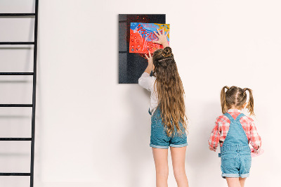 Magnetic dry erase board A creative place for memories and photos