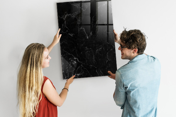 Dry erase board magnetic A stylish board for notes and photos