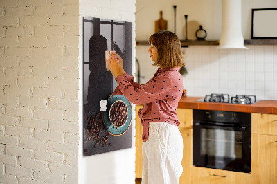 Magnetic dry erase board A cozy place for memories and notes