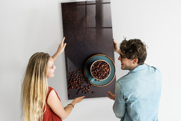 Magnetic dry erase board A cozy place for memories and notes