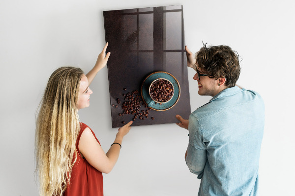Magnetic dry erase board A cozy place for memories and notes
