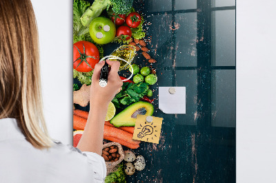 Magnetic dry erase board Healthy Ingredients and Memories in the Kitchen