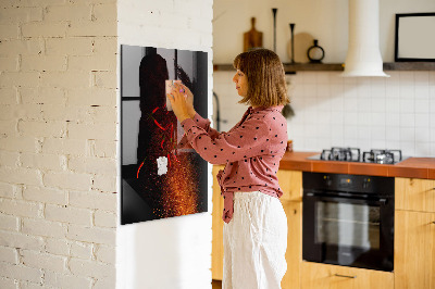 Dry erase board magnetic Magnetic board for photos and notes