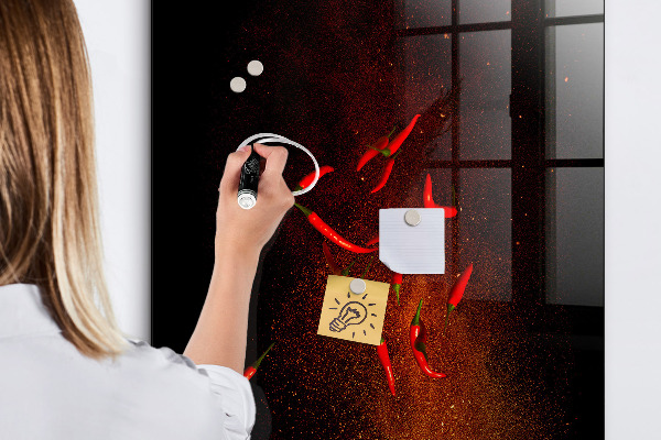 Dry erase board magnetic Magnetic board for photos and notes