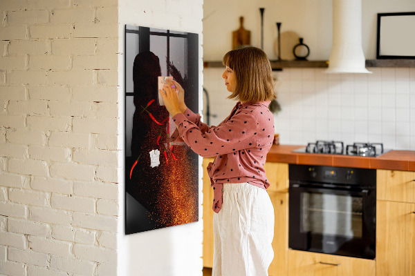 Dry erase board magnetic Magnetic board for photos and notes