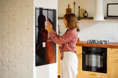 Dry erase board magnetic Magnetic board for photos and notes