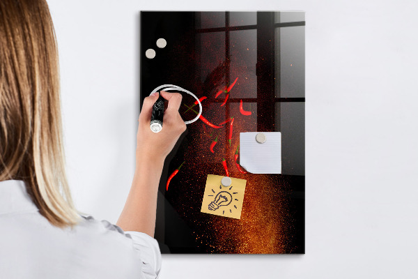 Dry erase board magnetic Magnetic board for photos and notes
