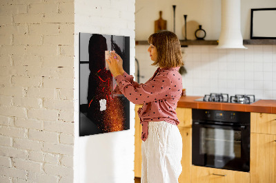Dry erase board magnetic Magnetic board for photos and notes