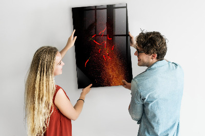 Dry erase board magnetic Magnetic board for photos and notes