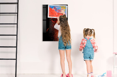 Dry erase board magnetic Magnetic board for photos and notes