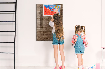 Magnetic dry erase board Modern board for photos and notes