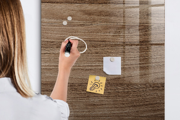 Magnetic dry erase board Modern board for photos and notes