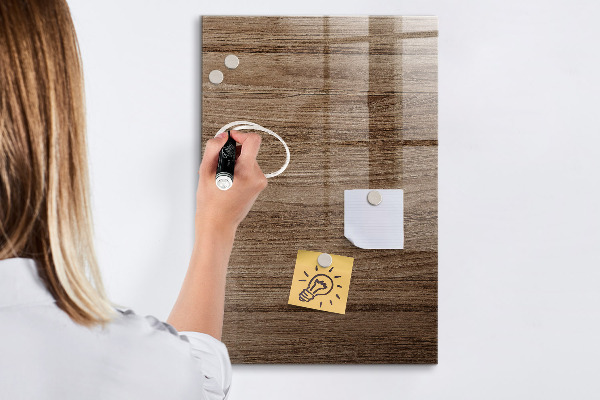 Magnetic dry erase board Modern board for photos and notes