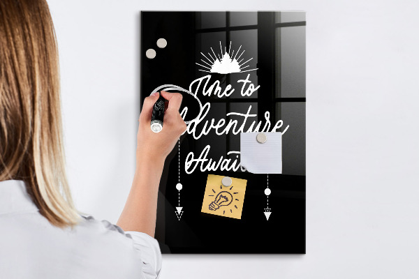 Dry erase board magnetic Creative board for photos and notes