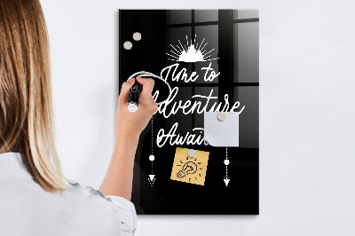 Dry erase board magnetic Creative board for photos and notes