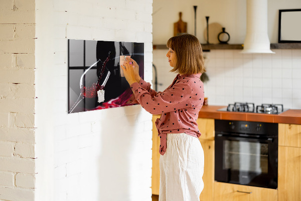 Dry erase board magnetic A creative place for memories and photos