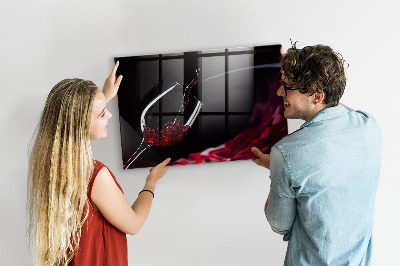 Dry erase board magnetic A creative place for memories and photos