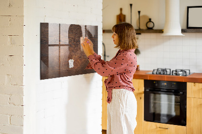 Magnetic dry erase board A cozy space to showcase your memories