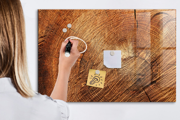 Magnetic dry erase board Rustic style memo board