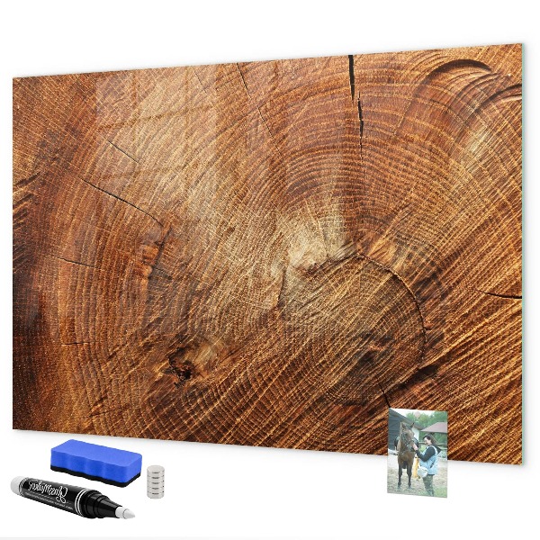 Magnetic dry erase board Rustic style memo board