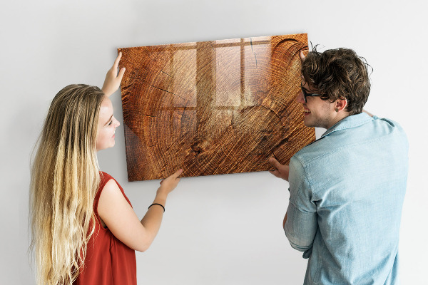Magnetic dry erase board Rustic style memo board