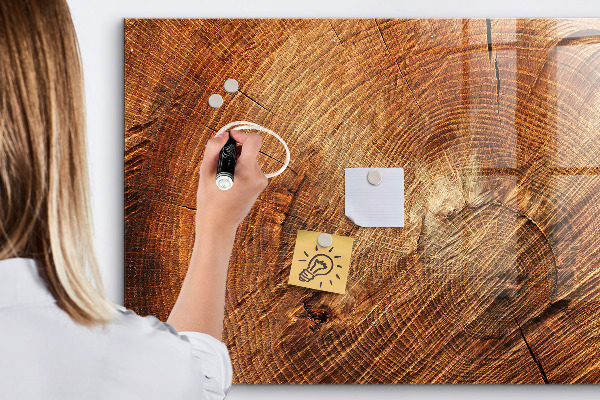 Magnetic dry erase board Rustic style memo board
