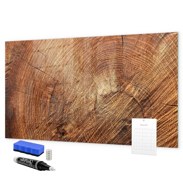 Magnetic dry erase board Rustic style memo board