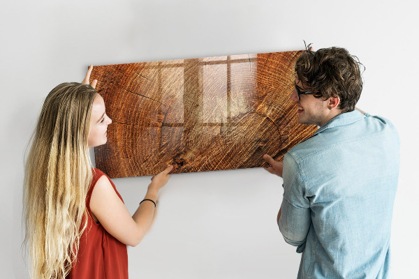 Magnetic dry erase board Rustic style memo board