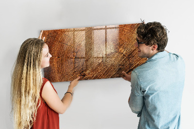 Magnetic dry erase board Rustic style memo board