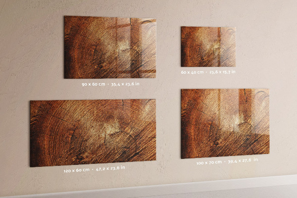 Magnetic dry erase board Rustic style memo board