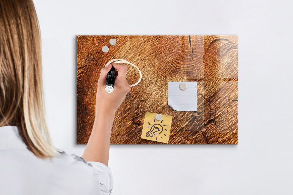 Magnetic dry erase board Rustic style memo board