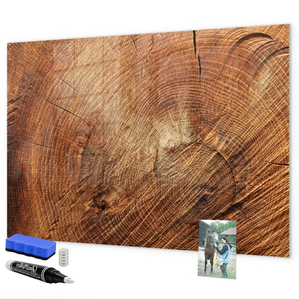 Magnetic dry erase board Rustic style memo board