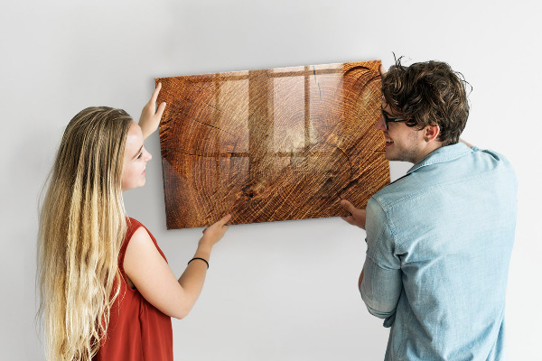 Magnetic dry erase board Rustic style memo board