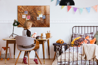 Dry erase board magnetic Photo organizer on a wooden board
