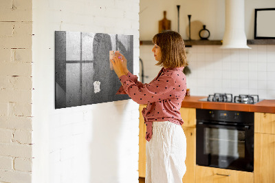 Dry erase board magnetic Board for photos and notes