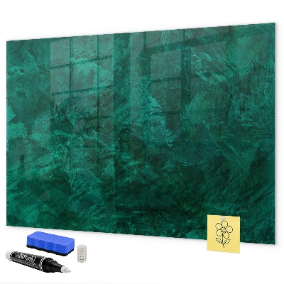 Dry erase board magnetic Green board for notes and photos