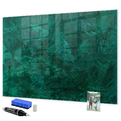 Dry erase board magnetic Green board for notes and photos