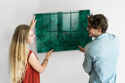 Dry erase board magnetic Green board for notes and photos