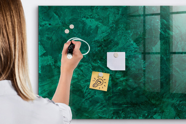 Dry erase board magnetic Green board for notes and photos