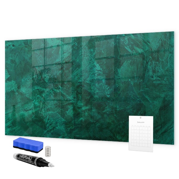 Dry erase board magnetic Green board for notes and photos