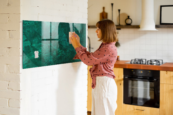 Dry erase board magnetic Green board for notes and photos