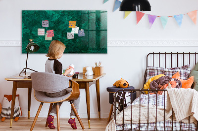 Dry erase board magnetic Green board for notes and photos