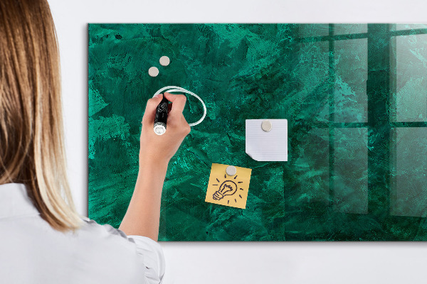 Dry erase board magnetic Green board for notes and photos
