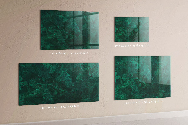 Dry erase board magnetic Green board for notes and photos
