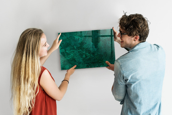 Dry erase board magnetic Green board for notes and photos