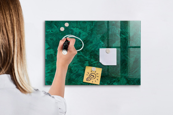 Dry erase board magnetic Green board for notes and photos